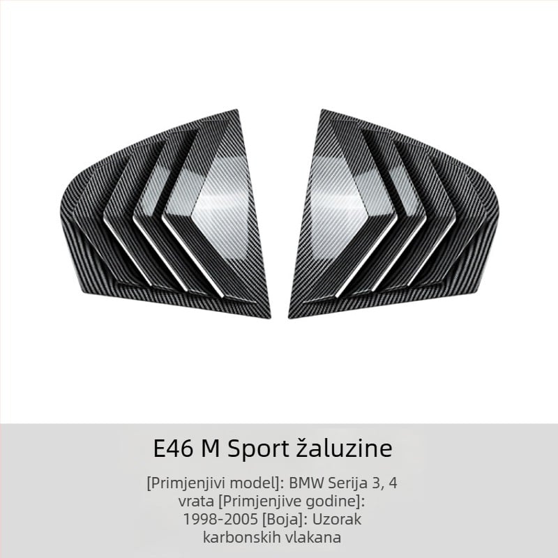 BMW 3 Series E46 M Sport ukrasne naljepnice za prozore (1998-2005)