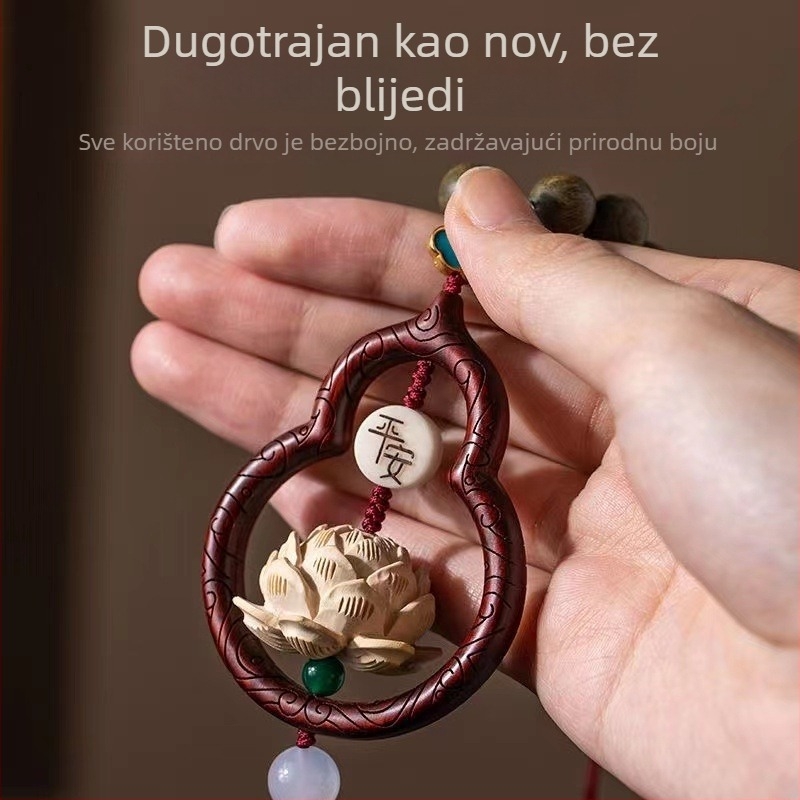 Privjesak za automobil – drveni, kineski tradicionalni stil, unutarnja dekoracija