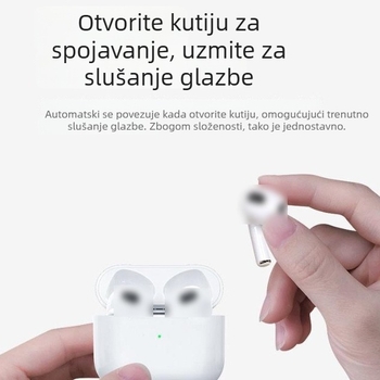 Apple-kompatibilne bežične slušalice — Bluetooth 5.3, redukcija buke, bežično punjenje, do 8 sati trajanja baterije