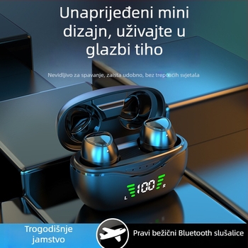 X-Kemi Bluetooth slušalice – mini uho, stereo, Bluetooth 5.0, 24h trajanje baterije, doseg 10 m, višestruko povezivanje