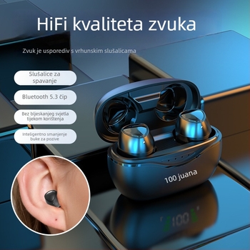 X-Kemi Bluetooth slušalice – mini uho, stereo, Bluetooth 5.0, 24h trajanje baterije, doseg 10 m, višestruko povezivanje