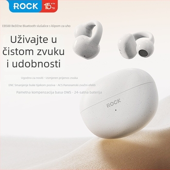 EB500 Bežične slušalice s klipsom za uho, Bluetooth 5.4, IPX6 vodootpornost, trajanje baterije 4-8 sati, ABS kućište