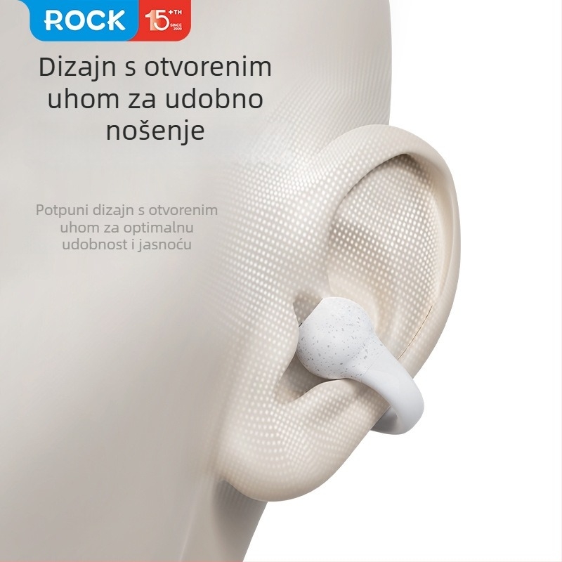 EB500 Bežične slušalice s klipsom za uho, Bluetooth 5.4, IPX6 vodootpornost, trajanje baterije 4-8 sati, ABS kućište