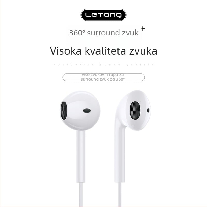 Type-C slušalice, in-ear dizajn, žične, osjetljivost 103 dB, duljina kabela 1,2 m