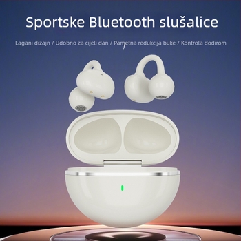 Bluetooth slušalice s klipsom za uho, redukcija buke, dugi trajanje baterije >8h, stereo zvuk, domet 10 m, Bluetooth 5.4