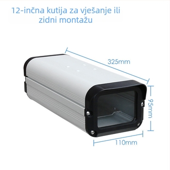 Kućište za nadzor kamere, aluminijska legura, kvadratnog oblika, bočno otvaranje, pribor štita (Kod proizvoda: Axt-hz12b-1)
