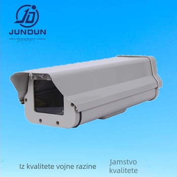 Hemisferna kućišta za kameru od aluminijske legure, vanjska vodootporna zaštitna maska, model JD-610; Ø kabel 16 mm; prozorski otvor 65×75 mm
