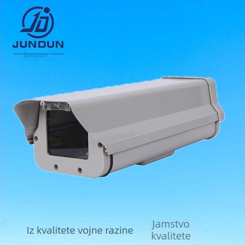 Hemisferna kućišta za kameru od aluminijske legure, vanjska vodootporna zaštitna maska, model JD-610; Ø kabel 16 mm; prozorski otvor 65×75 mm