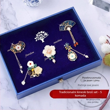 Broš za rever — vintage ženski stil, oblik lista (Materijal: cinkovo legura; Kristal: bijeli kristal; Oblik: list; Tehnika: elektroplatiranje)