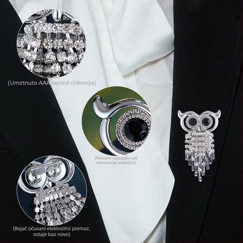 Brosu u obliku životinje, bakar, Liyu Jewelry, unisex, elektroplatiranje, retro stil