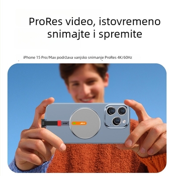 Vanjska kutija M.2 NVMe za Apple iPhone 15 Pro, USB-C, aluminijska legura, 10Gbps, do 4TB
