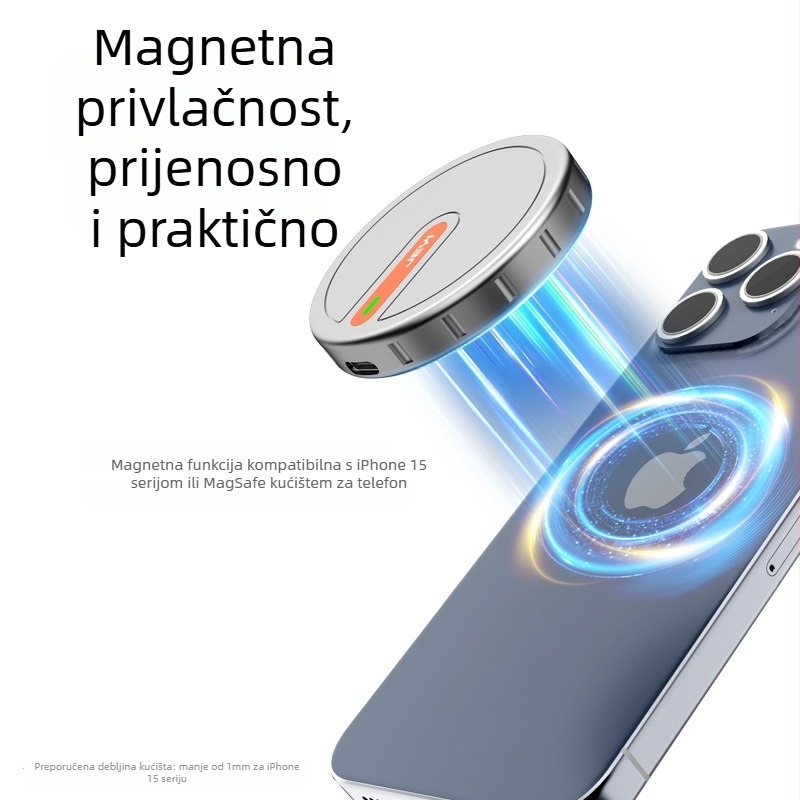 Vanjska kutija M.2 NVMe za Apple iPhone 15 Pro, USB-C, aluminijska legura, 10Gbps, do 4TB
