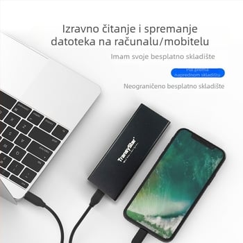 Vanjska kutija za M.2 NGFF SSD na USB 3.0, form factor 2280, aluminijska legura, model F018B, podržava do 8 TB