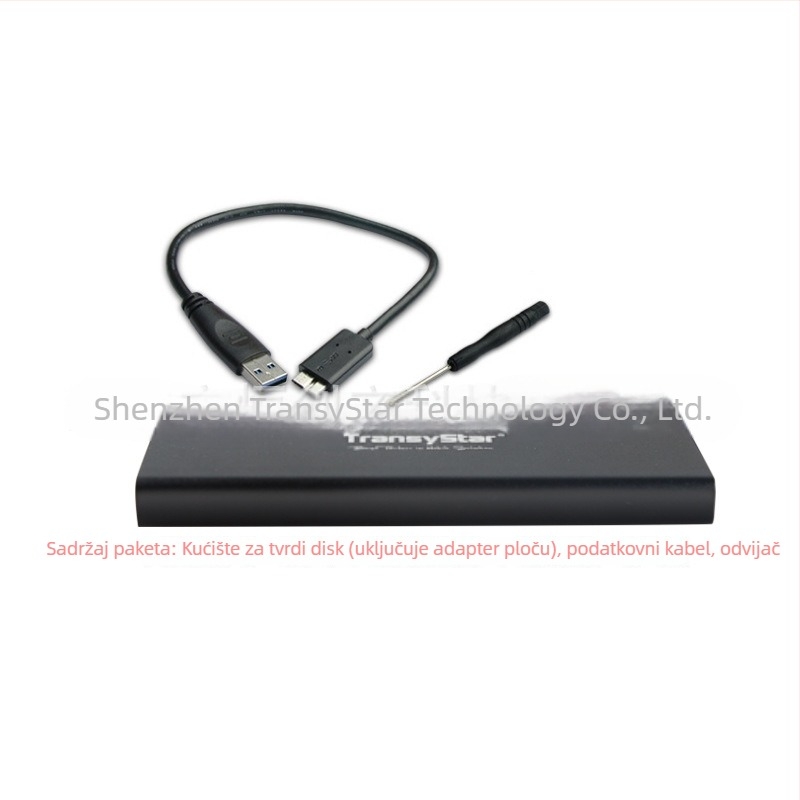 Vanjska kutija za M.2 NGFF SSD na USB 3.0, form factor 2280, aluminijska legura, model F018B, podržava do 8 TB