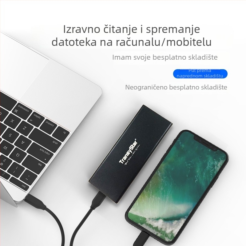 Vanjska kutija za M.2 NGFF SSD na USB 3.0, form factor 2280, aluminijska legura, model F018B, podržava do 8 TB
