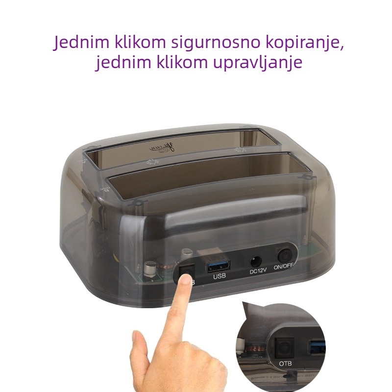 Kućište za tvrdi disk YC-3328 za 2,5/3,5 inča, USB 3.0, do 20 TB