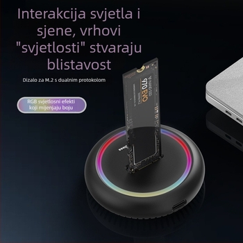 M.2 dvostruki protokol SSD kućište NVMe/SATA, USB-C 10Gbps, podržava do 8TB