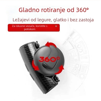 Loptica za pomoć pri volanu, ABS + metalni ležajevi, univerzalni model, 80 g, prilagodljivo