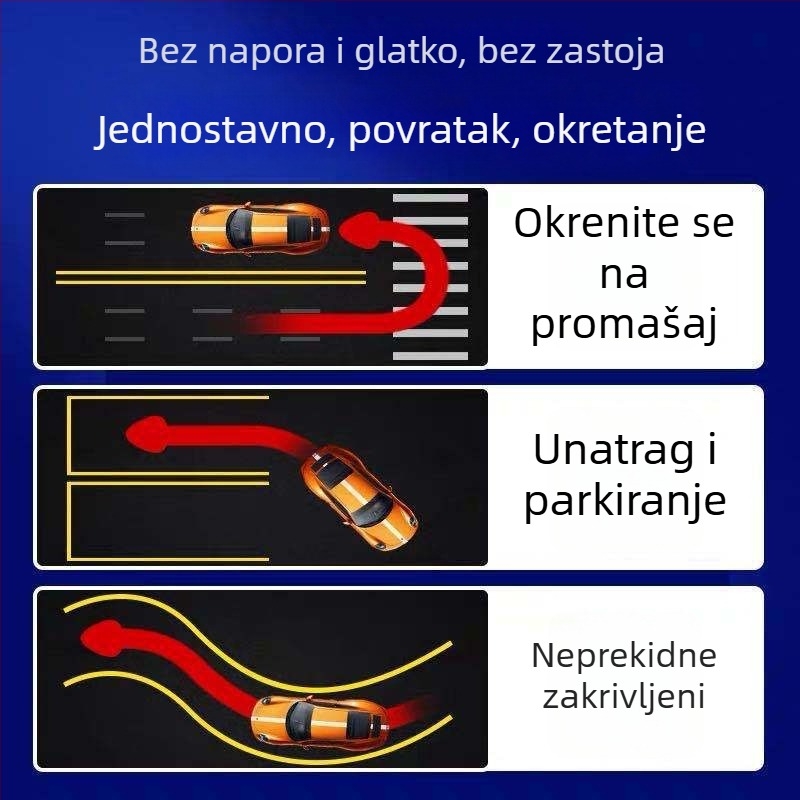 Loptica za pomoć pri volanu, ABS + metalni ležajevi, univerzalni model, 80 g, prilagodljivo