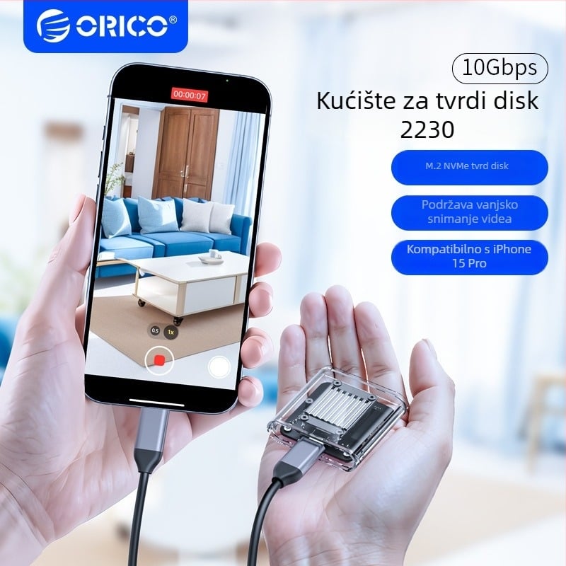 Orico TC20 Vanjska kutija za M.2 NVMe SSD USB-C