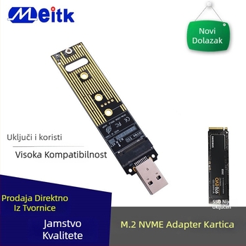Kućište NVMe na USB 3.1 Type-A M.2 s JMS583 kontrolerom — podrška do 4 TB, USB 3.1 Gen 2 10 Gbps, OEM obrada