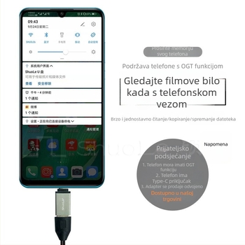 Kućište za tvrdi disk od 3,5 inča, aluminijska legura, USB 3.0, do 3TB, brzina prijenosa 5 Gbps