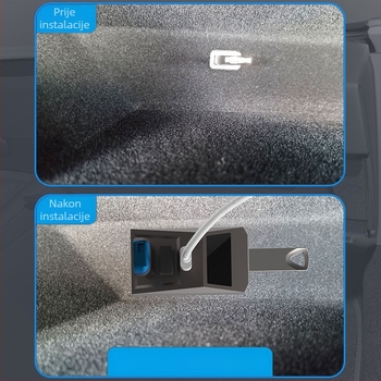 AH51 USB 3.0 4-portni hub za glove box Tesla Model 3/Y (napajanje putem USB-a, bez vanjskog napajanja)