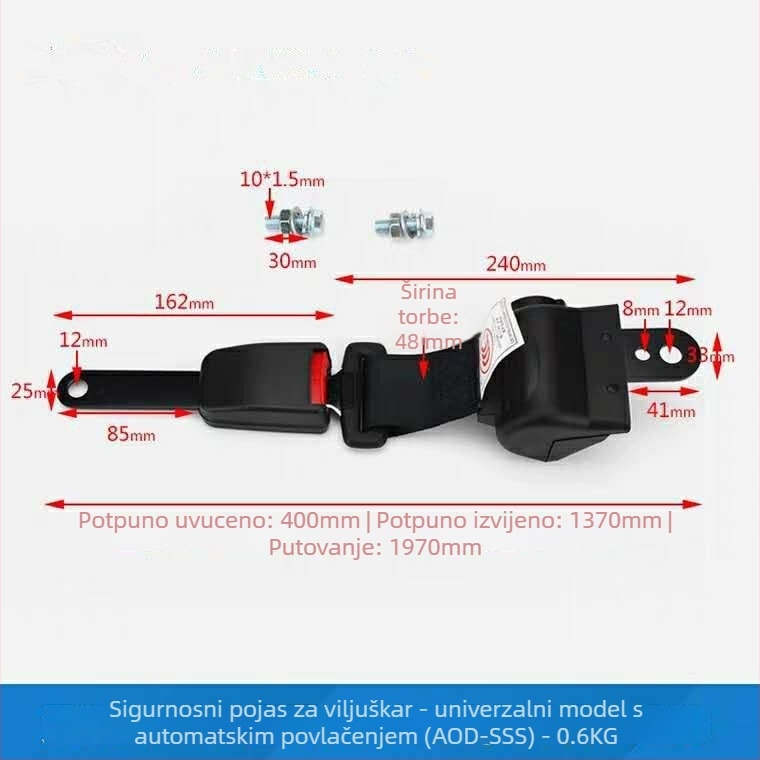 Sjedalo sigurnosni pojas za viljuškar – univerzalni sigurnosni pojas za sjedalo