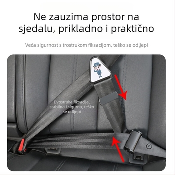 Držač sigurnosnog pojasa za automobil, praktičan dodatak, ABS + webbing, težina 0.061 kg, tiskanje logotipa OK