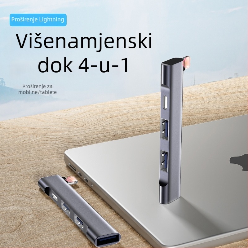 Apple docking stanica WG-512 s Lightning sučeljem, hub s četiri porta, bez vanjskog napajanja