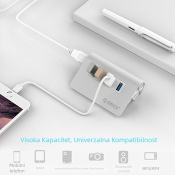 Orico USB 3.0 1-na-4 HUB ORICO-M3H4-V1-SV-BP