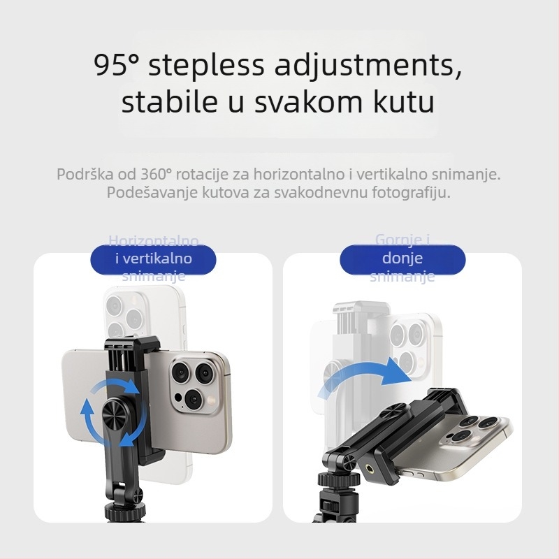 Višestruki držač za telefon s 360° rotacijom i hladnom cipelom - Wadeu, Model: Pop the mobile phone holder individually, ABS