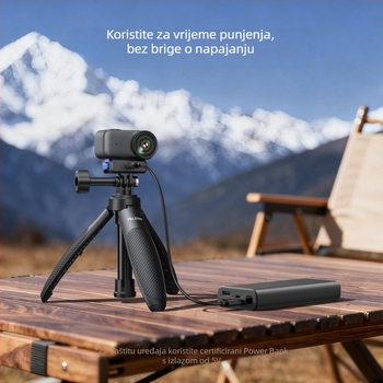 Magnetska baza s brzim oslobađanjem i napajanjem za Osmo Nano (Brand: Telesin; Model: Magnetic quick-release rechargeable expansion base; Materijal: metal + plastika; Kompatibilnost: Osmo Nano)