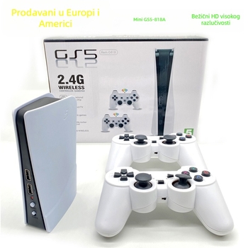 Konzola za igre za TV s HD, bežični 2.4G, 818 ugrađenih igara, dva joysticka, HDMI
