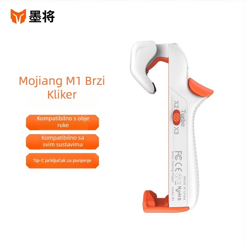 Mobitelni igraći kontroler M1, bežična povezanost, Type-C sučelje, vibracija, kompatibilan s Androidom i iOS-om