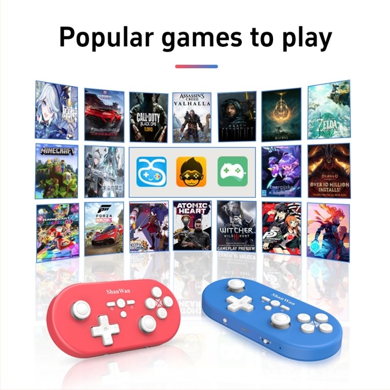 ShanWanQ37XSP gamepad Bluetooth s dvostrukim Hall senzorima, USB-C, vibracija — za PC, PS4, Switch, Xbox, Android i iOS