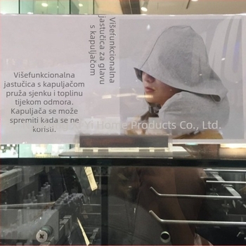 Jastučić U oblika za odrasle, japanski stil, punjenje od EPS pjene, tkanina od 100% pamuka