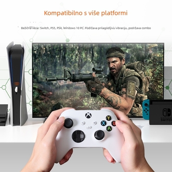 R100 Pro Bežični Bluetooth pretvarač kontrolera za Switch, PS5, PS4, Xbox, PC — USB sučelje • ABS materijal • kalibracija džojstika • bez vibracija