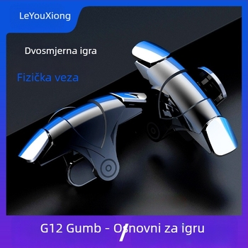 G12 bežični joystick za pametni telefon za PUBG s četveroprstnim upravljanjem i asistiranim pucanjem, ABS kućište