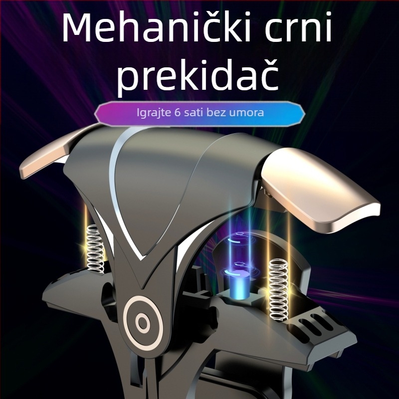 G12 bežični joystick za pametni telefon za PUBG s četveroprstnim upravljanjem i asistiranim pucanjem, ABS kućište