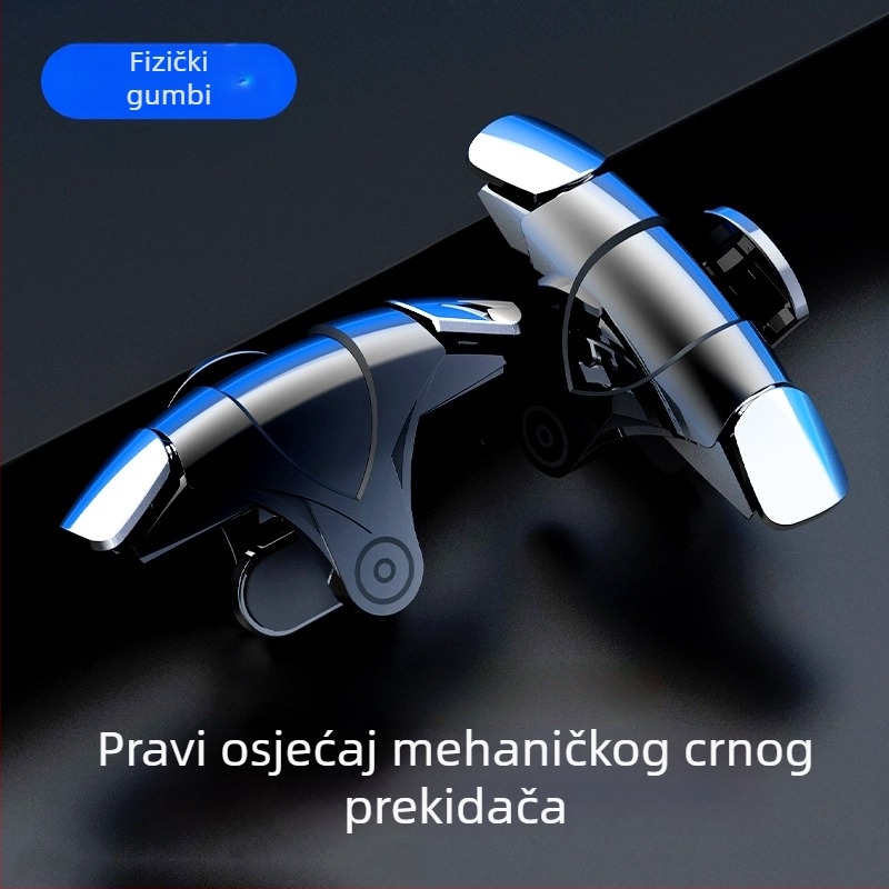 G12 bežični joystick za pametni telefon za PUBG s četveroprstnim upravljanjem i asistiranim pucanjem, ABS kućište