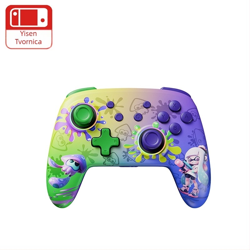 OEM prilagođeni uzorak dvostrani Hall-efekt joystick za Nintendo Switch — Bluetooth, USB-C, RGB rasvjeta, ABS kućište, tiskanje logotipa dostupno