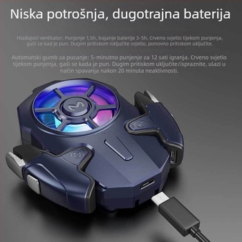 AK03 joystick za pametni telefon, žični PS/2 priključak, ABS + metal, 200 g, kompatibilan s iPhoneom i Androidom