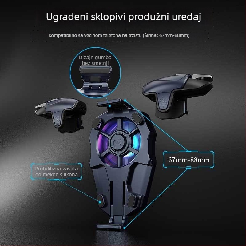 AK03 joystick za pametni telefon, žični PS/2 priključak, ABS + metal, 200 g, kompatibilan s iPhoneom i Androidom