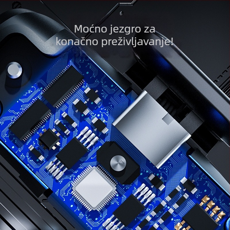 AK05 bežični USB gamepad za pametne telefone – ABS + metal, funkcija gađanja, kompatibilan s iOS i Android