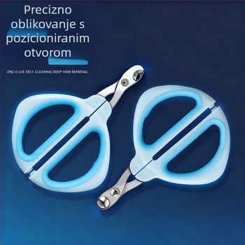 Klešta za nokte mačaka i psa s kružnim otvorom, za početnike; nije uvezeno; bez privatne marke