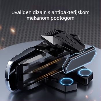 Bežični kontroler za mobilne igre s šest tipki prstiju (Model M-01; bežični; ABS+ legura; kompatibilan s pametnim telefonima)