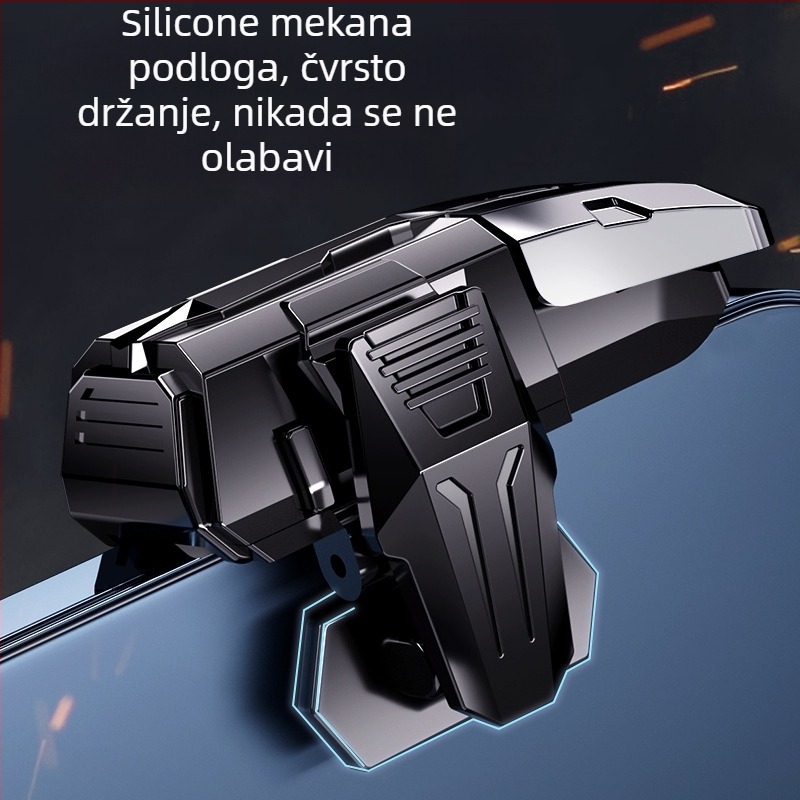 Bežični kontroler za mobilne igre s šest tipki prstiju (Model M-01; bežični; ABS+ legura; kompatibilan s pametnim telefonima)