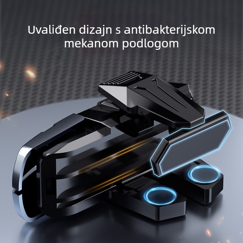 Bežični kontroler za mobilne igre s šest tipki prstiju (Model M-01; bežični; ABS+ legura; kompatibilan s pametnim telefonima)