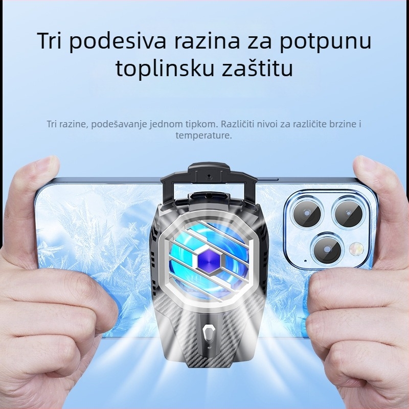 X91 hladnjak za mobitel s USB sučeljem, kućište od ABS-a i cinkove legure, 145 g, kompatibilan s iPhoneom i Androidom, odvodi toplinu